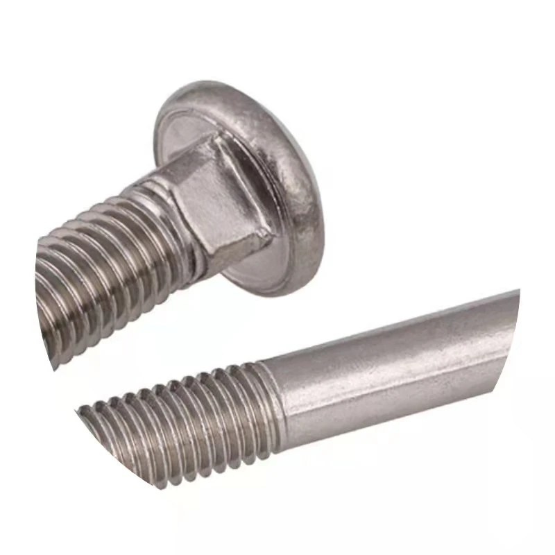 M8 Carbon Steel Din603 Mushroom Head square Neck Carriage Bolt with Hex Nut