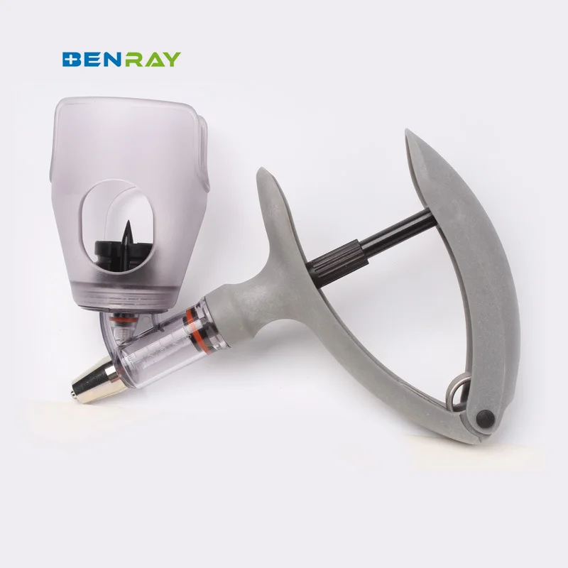 Continuous syringe for animals automatically adjustable 5ml vaccine syringe for pigs, chickens, cattle and sheep