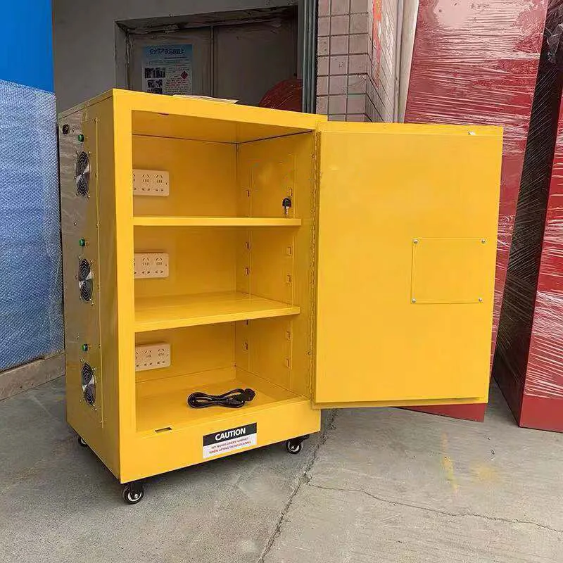 Custom Charging Safety Cabinet Explosionproof Lithium Battery Cabinet with Double Wall