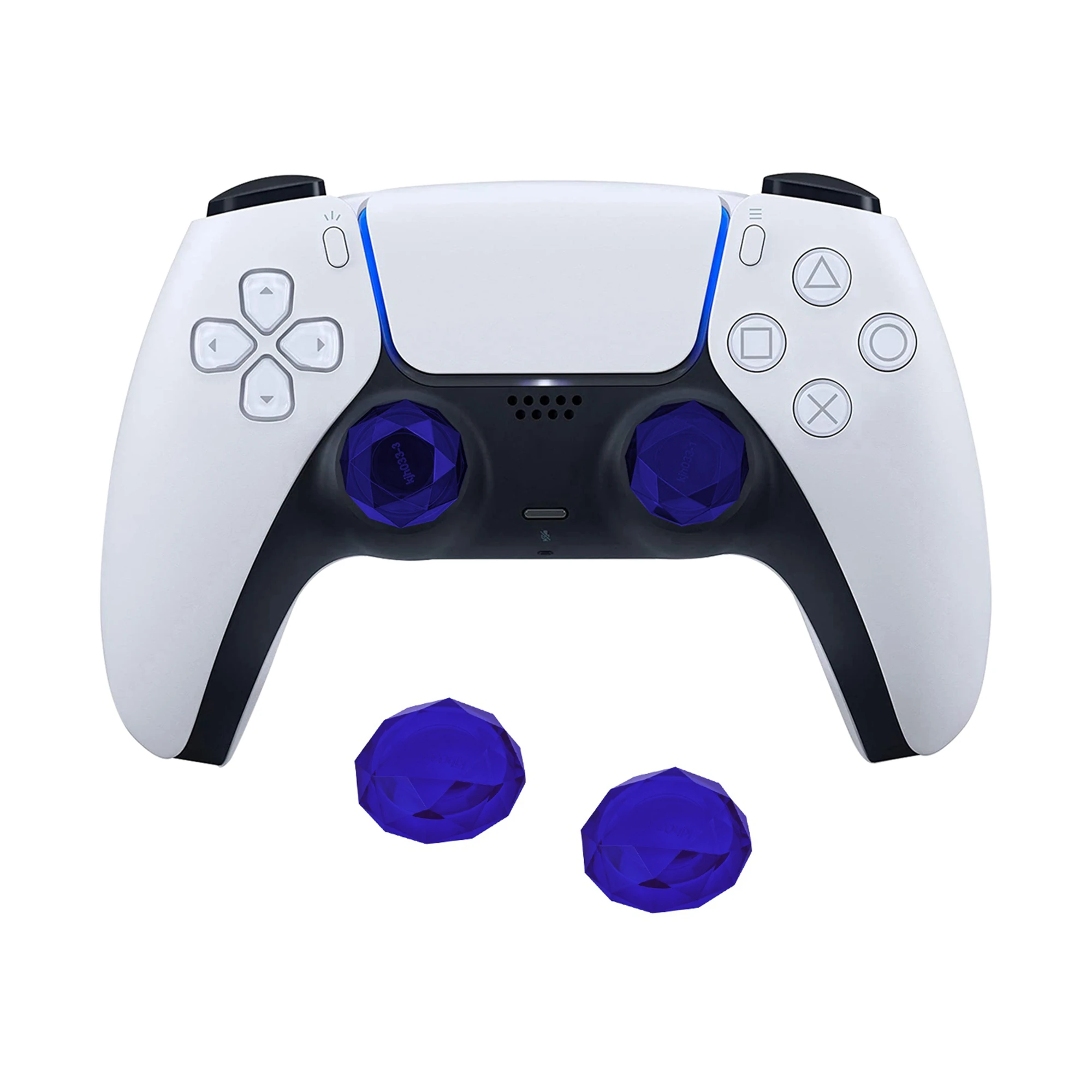 2 в 1 для PS5 PS4 большого пальца с украшением виде кристаллов Playstation 5 Thumbsticks джойстик dualsense контроллера DualShock