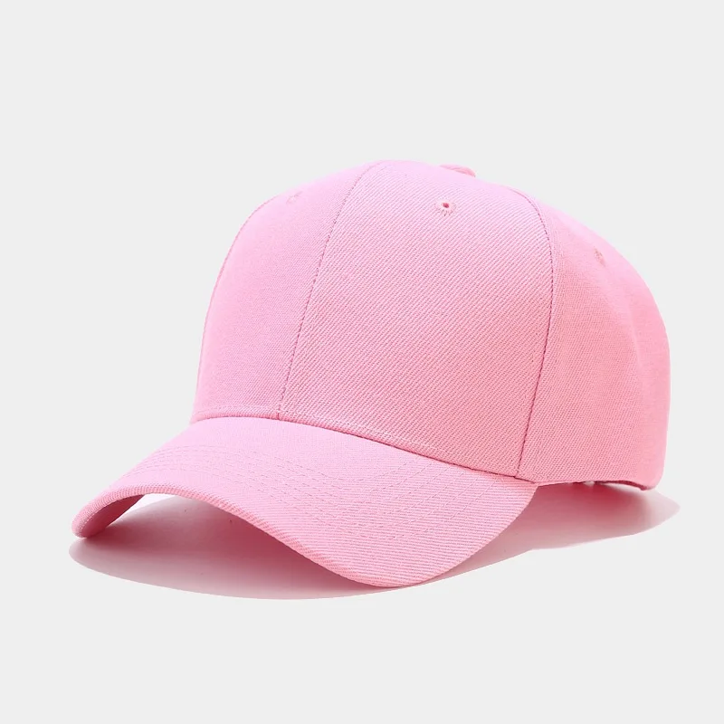 
 Popular Pure color light board baseball hat men women street hip-hop caps literary retro small fresh simple curved brim hat tide  