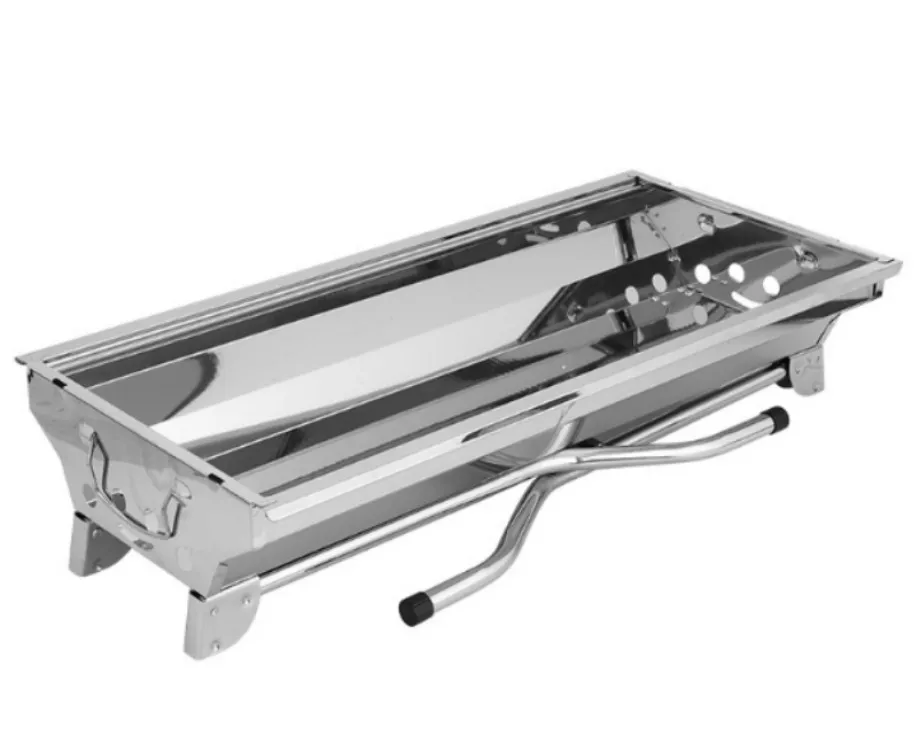 Standard Stainless Steel Commercial BBQ Barbecue Grill , Charcoal BBQ Grills Functional Camping Barbecue Grill