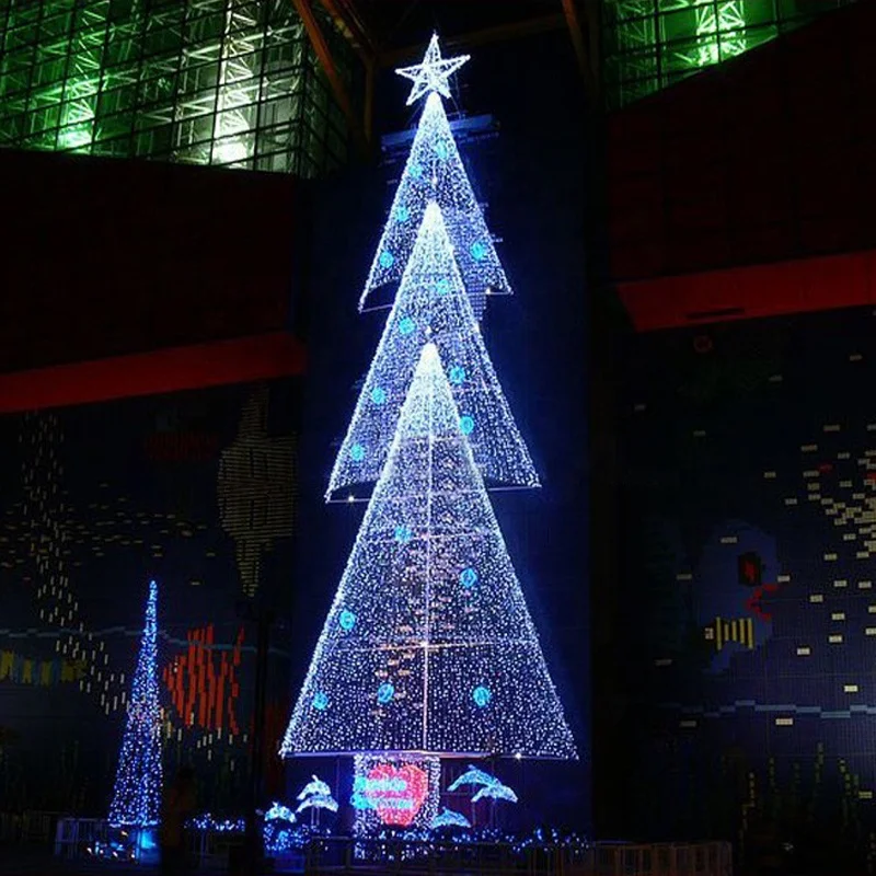 Led Large Christmas Ball Tree Motif Light String Fairy Lights For Shop Mall Christmas Decoration