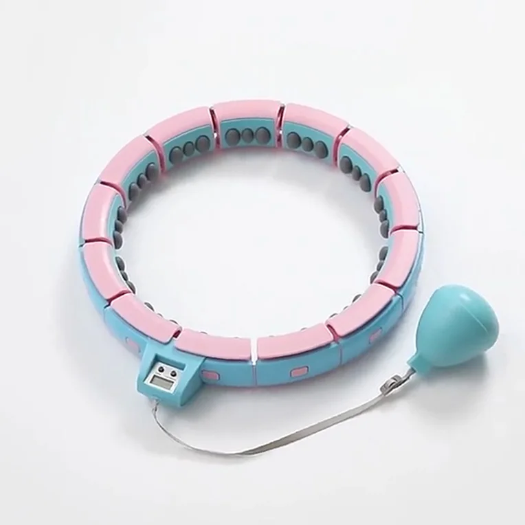 Умные складные Утяжеленные кольца hula для фитнеса со светодиодным счетчиком