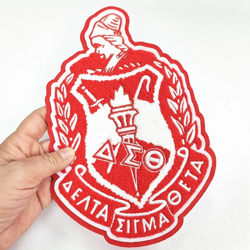 Все размеры, в наличии, в греческом женском стиле, железные нашивки с вышивкой, красные нашивки для защиты Дельта-гребня