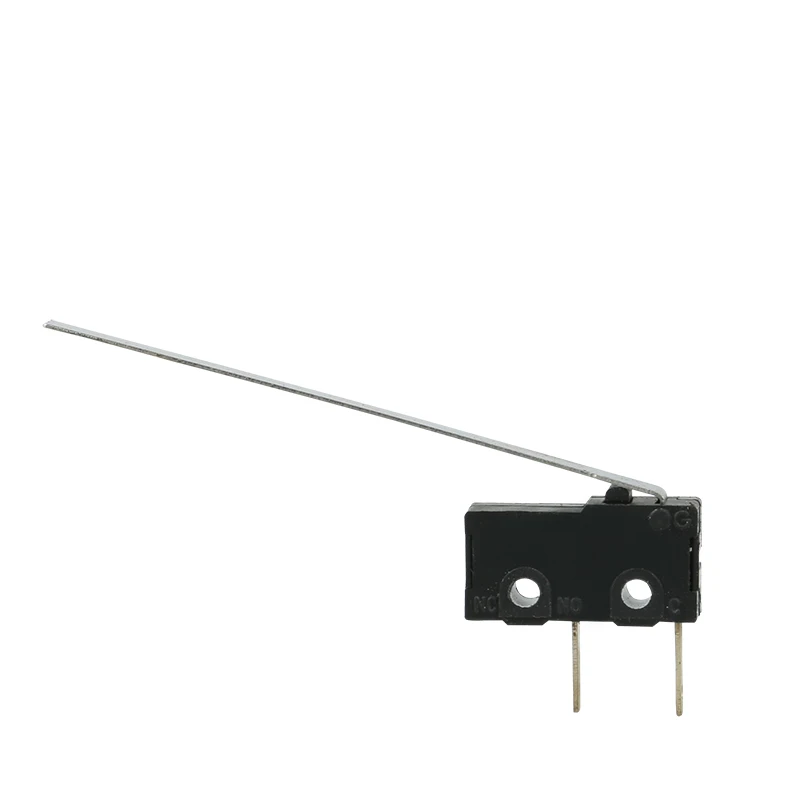 
 Kw7 микро-переключатель 2 pin Панель Крепление Кнопка концевой выключатель Микро-переключатель 5a 250vac с длинным рычагом из нержавеющей стали  Kw7 микропереключатель 2 панели при помощи поршневого пальца крепление кнопочный переключатель предела Микро