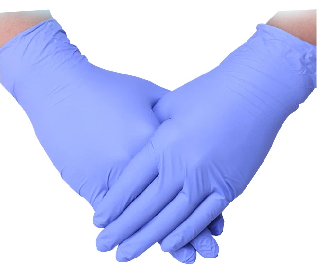 9 Inch Nitrile Gloves Powder Free AQL 1.5 Blue Nitrile Gloves for Cleaning Disposable Multi-Purpose Nitrile Gloves