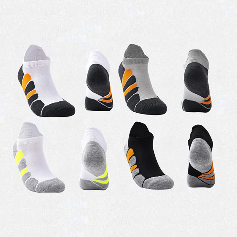Custom Running Socks Athletic With Logo Anti-blister Cushioned Cotton Seamless Running Sock