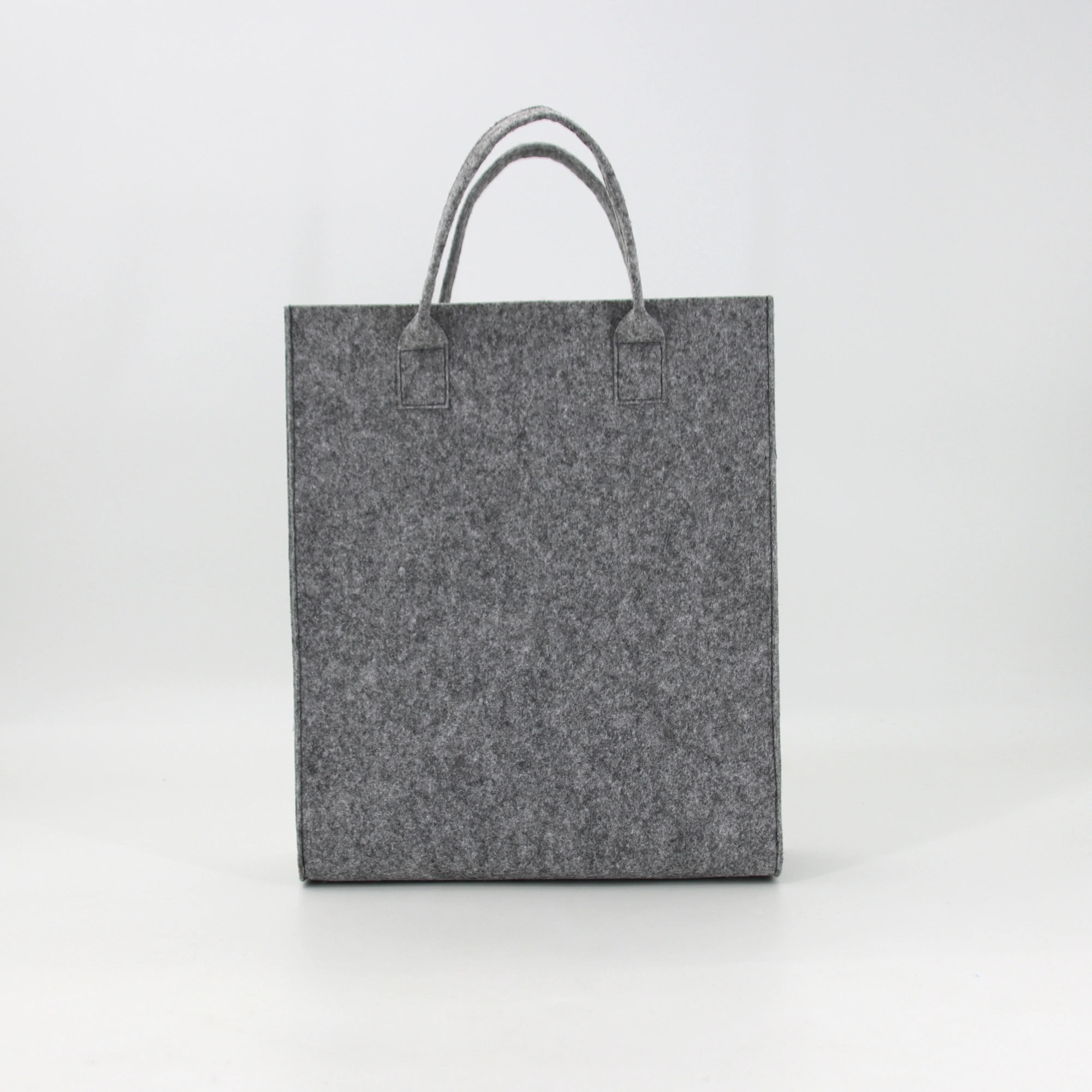 Fashionable Recycled Promotional Felt Tote Bag Handbags With Handle Eco Friendly RPET Felt Shopping Bag