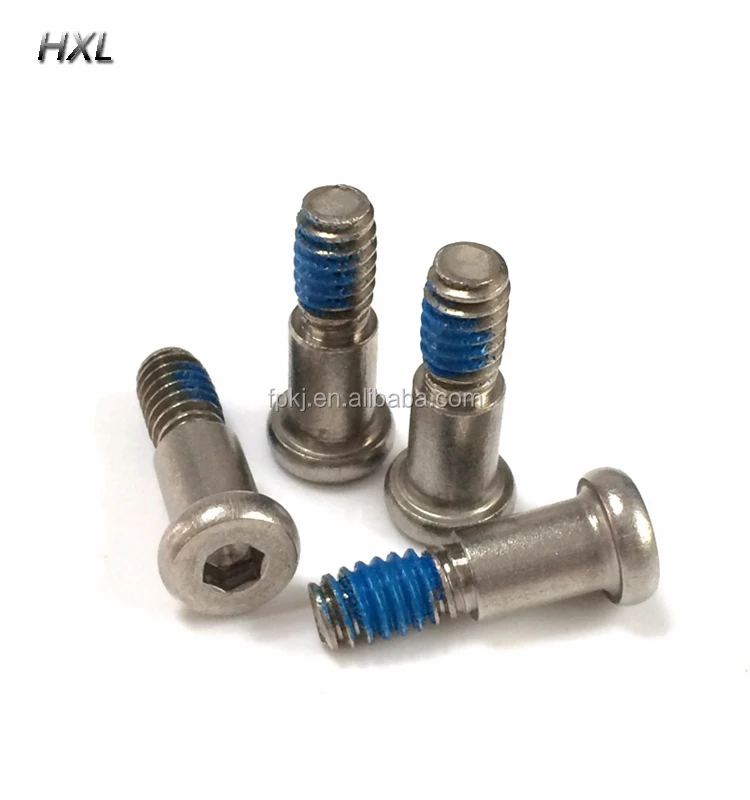 Steel countersunk flat/pan head threadlock screws bolt anti-loosening blue nylon patch locking thread nylok screw