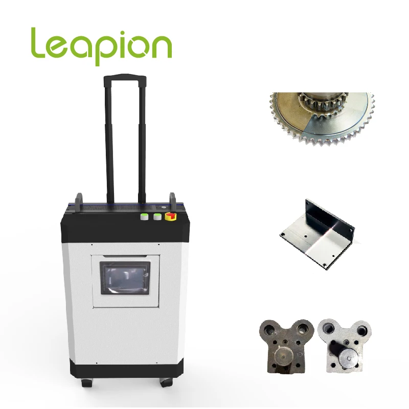 Energy SavIng Mini Luggage Pulse Fiber Laser Rust Paint Remover Cleaner100W 200W 300W Portable Laser Cleaning Machine