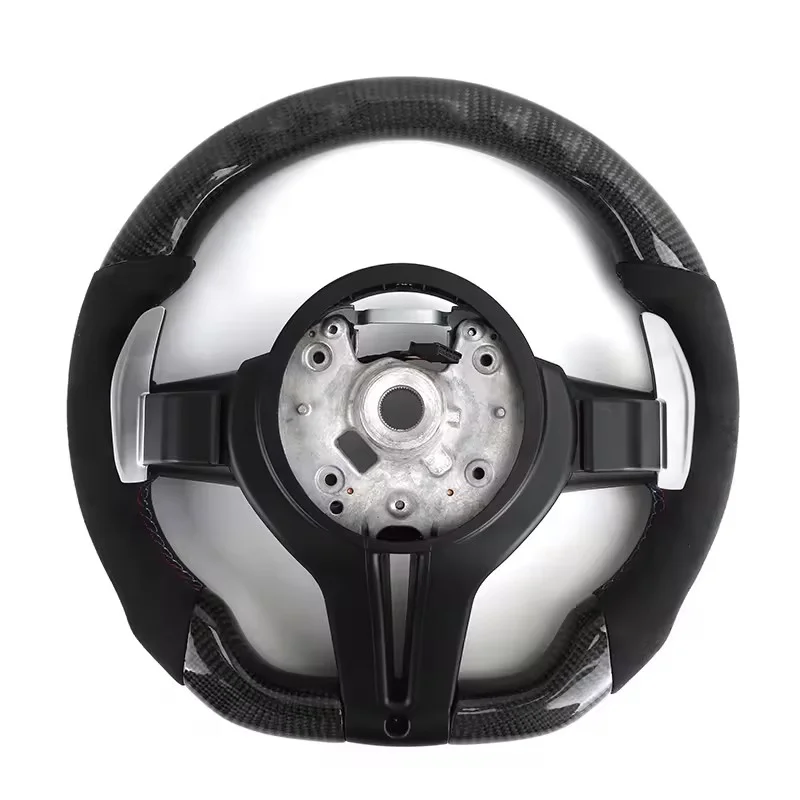 Non-slip Alcantara Leather Carbon Fiber M Sport Steering Wheel for BMW F25 F82 F45 X5 E53 E46 E92 M3 X1 F48 X3 F25 X3 E83 Z3 Z4