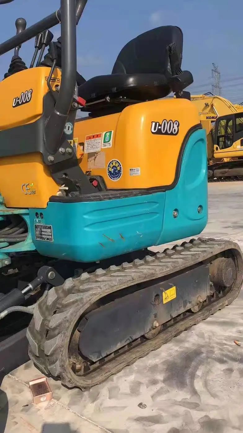 used mini excavator Kubota U008-3 hydraulic 1 ton track digger cheap price with 1 year warranty after sales original Japan