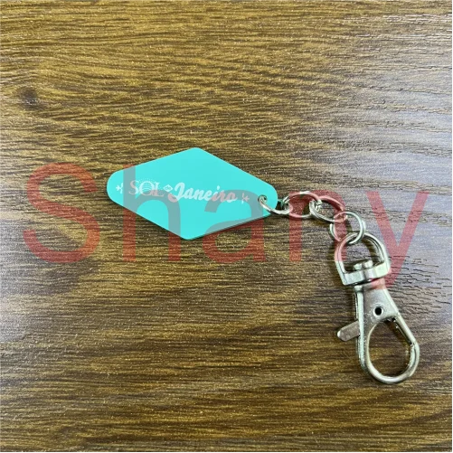 Hot selling letter custom keychain printing anime acrylic keychains with low price