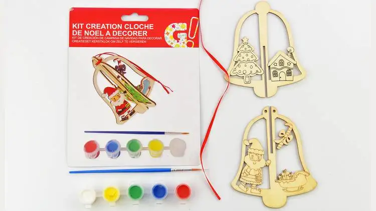 
Hot Selling Cheap Custom Carving Craft Christmas Ornament Wood For Kids 