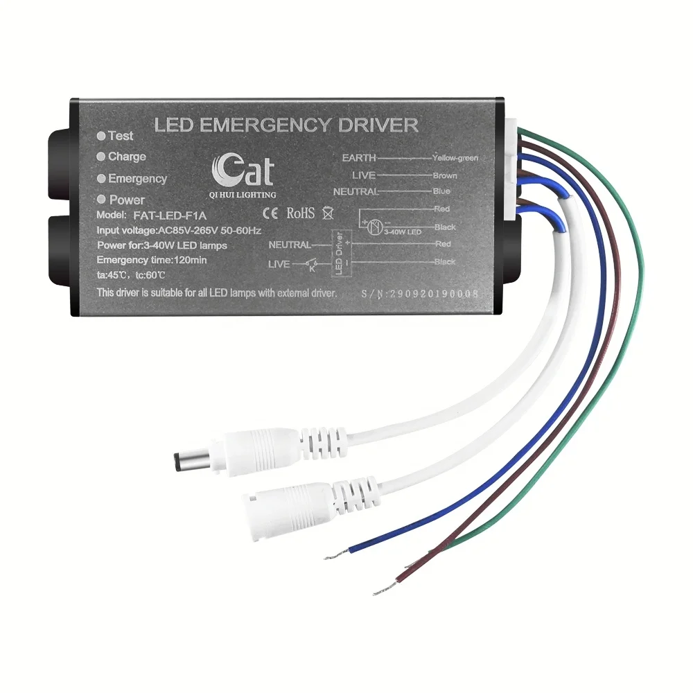 Hot-selling LED Emergency Power Supply With Gray Aluminum Alloy Case Lithium-ion Battery, Suitable For Various Settings.