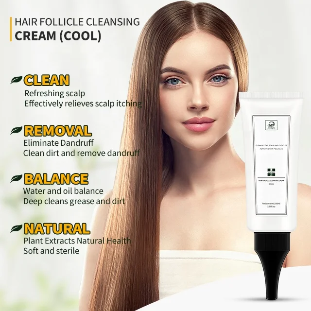 PRE-WASH SCALP EXFOLIANT SCALP DETOX PRODUCTS SCALP CLEANSING CREAM TO CLEAN HAIR FOLLICLES AND REFRESHING  FOR ADULT