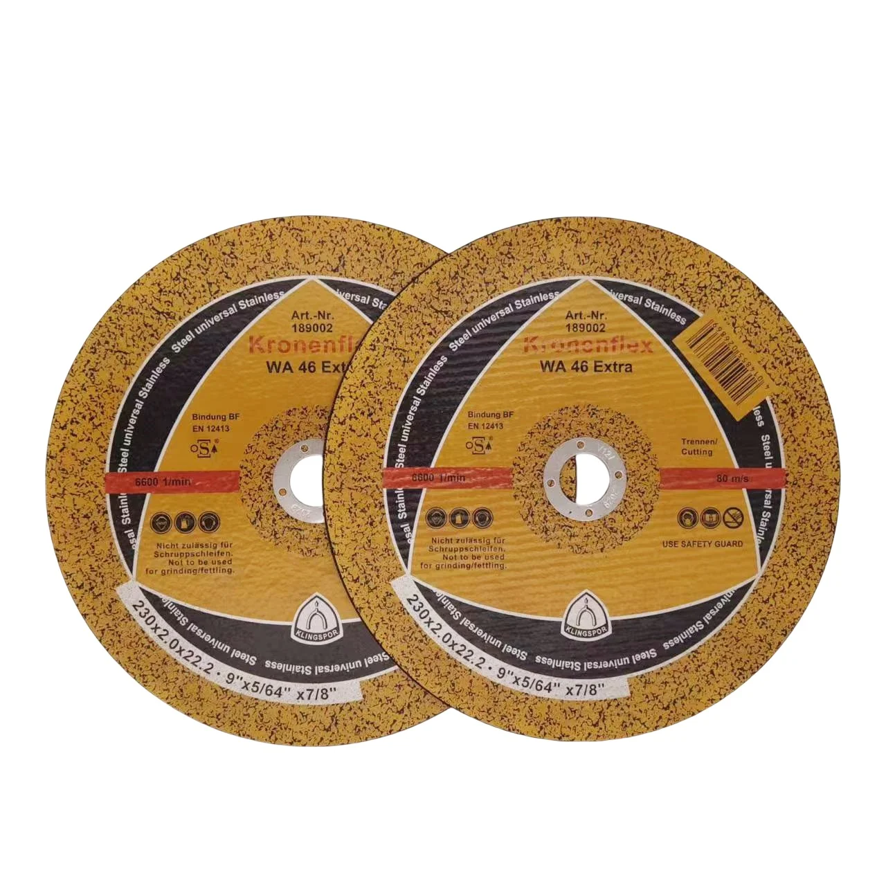 Durable Cut Off Disc 9 inch Abrasive Grinding and Cutting Disc for Inox and Metal cutting