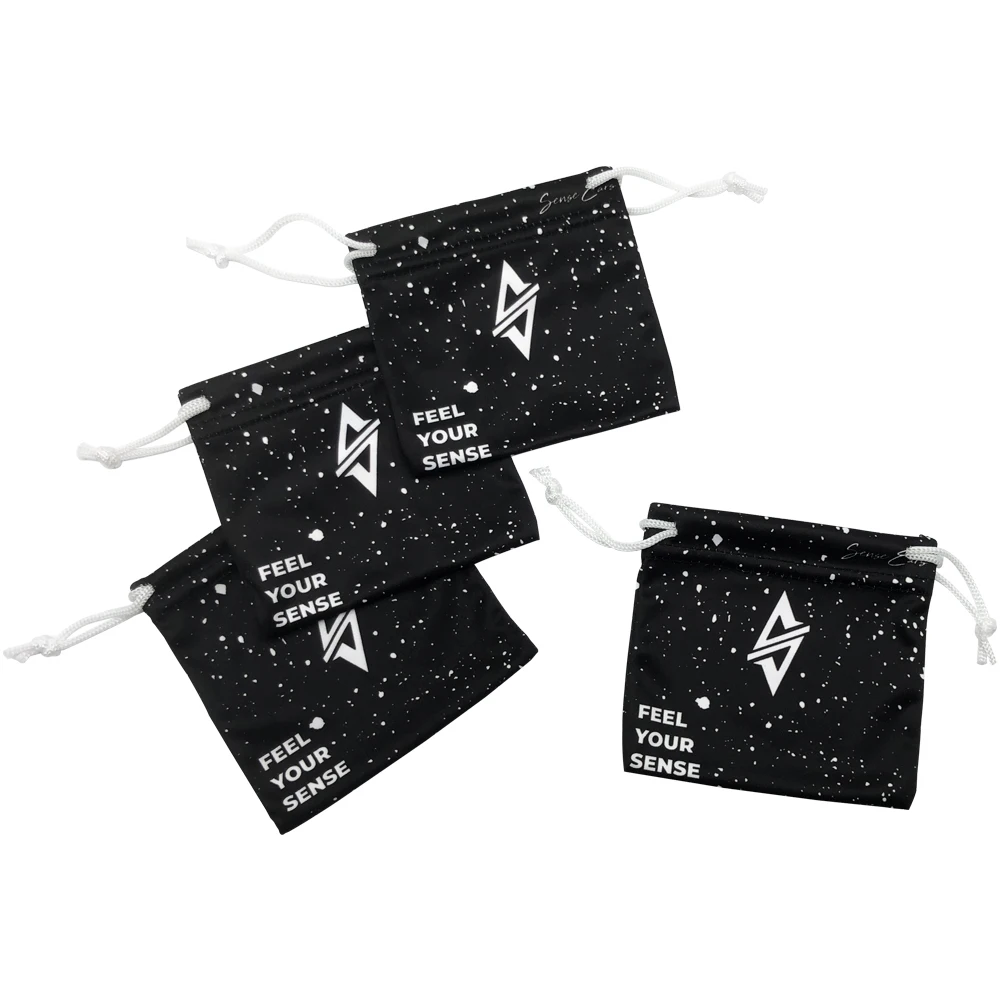 Digital Printing Custom Microfiber Pouch Bag Microfiber Cloth Bag Spring Close For Glasses Pouch