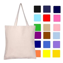 with logo hot selling canvas tote shoulder bag inner pocket