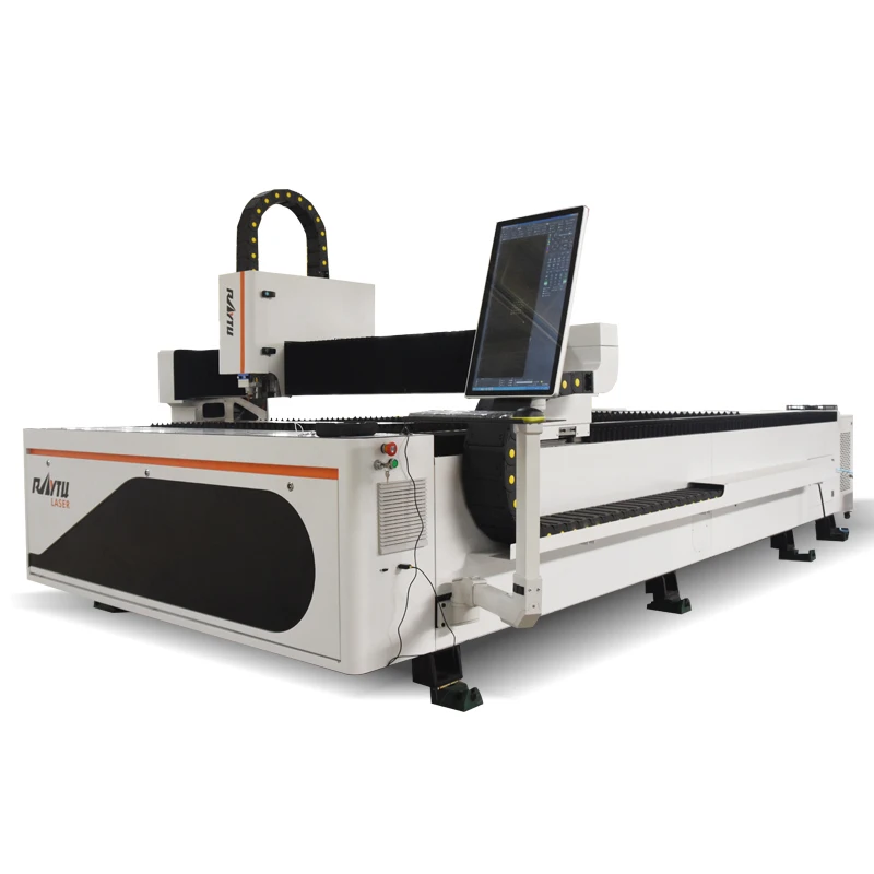 Jinan 1000W 2kw 3kw 1500W Metal Fiber Laser Cutting Machine Raycus For Steel Plate