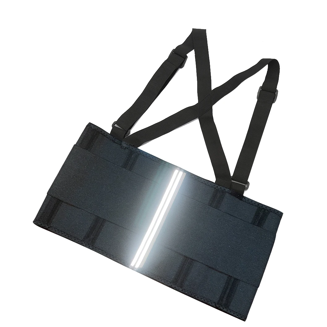 Reflective Belt for Heavy Lifting with Suspenders for Men And Women-Lower Back Pain Relief,Injury Recovery in Con