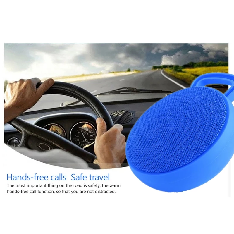 Fabric Covering Portable Wireless Bluetooths Speaker with Sound and Bass for Iphone Ipad Android Smartphone