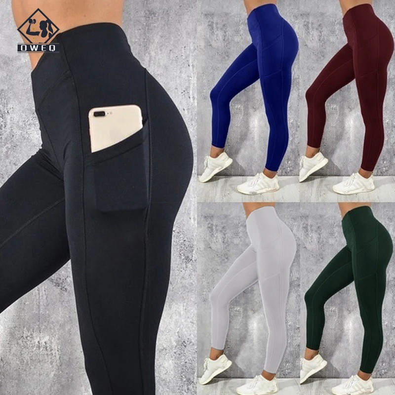 Fitness Women Yoga Leggings Push up Women High Waist Pocket Workout Leggins 2021 Fashion Casual Leggings Mujer Long Pants