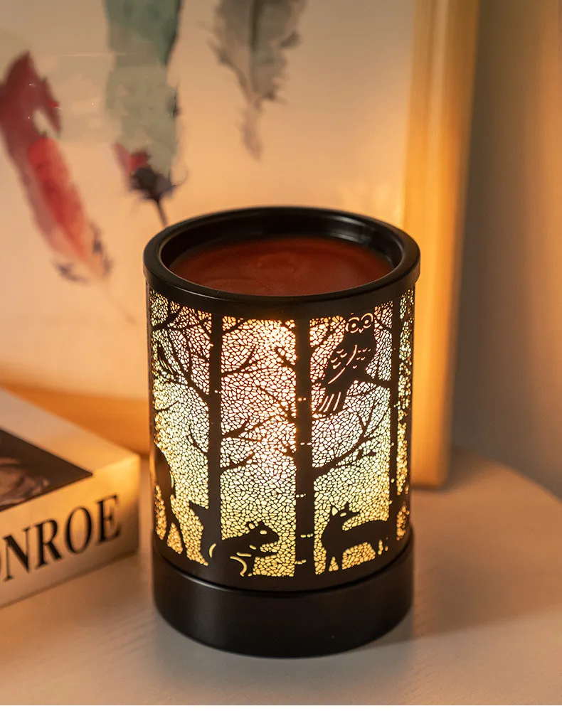 
Electric Candle Warmer Lantern vintage Nordic Style Aroma Burner Oil Burner Fragrance Table Lamps for home decoration aroma 