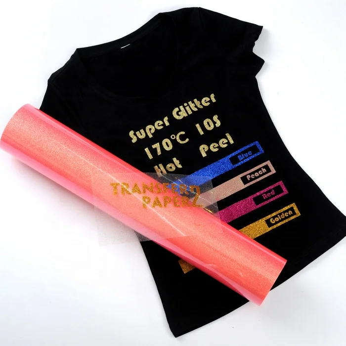 
Factory price 40+ colours Super glitter htv vinyl heat transfer 