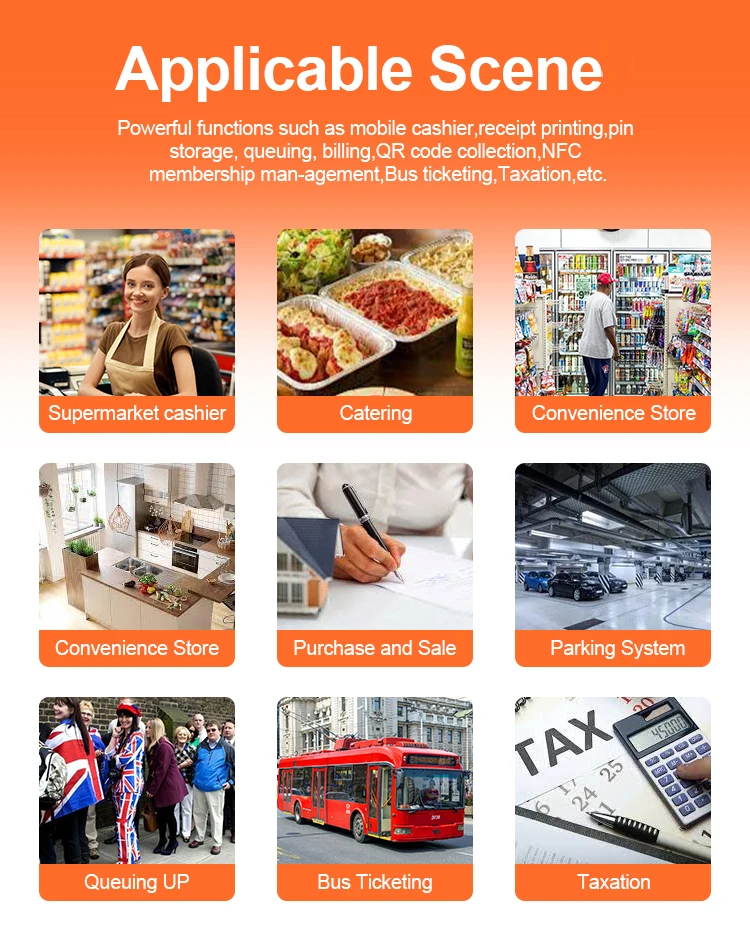 Customized color android handheld mobile pos terminal with sdk printer R330 Pro
