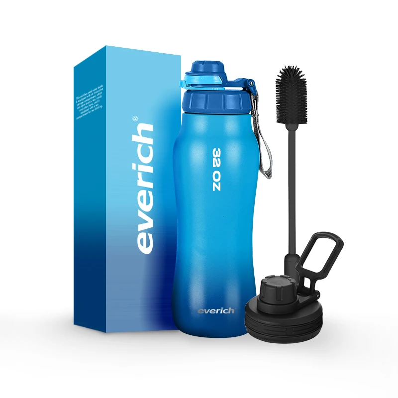 New shape design 24 oz Vacuum Insulated Stainless Steel Water Bottle gym water bottle easy to carry water bottles with custom lo