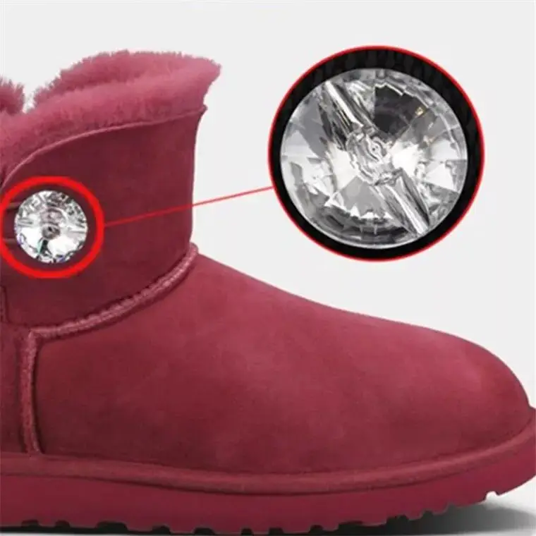 Single hole crystal button for sofa custom snap button supplier acrylic diamond sewing crystal upholstery buttons for clothes