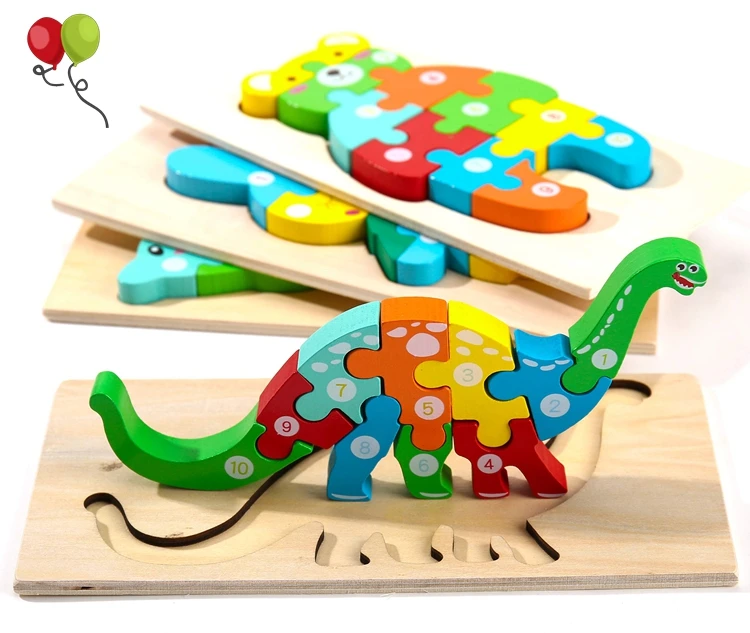 Montessori Mama Wooden Toddler Puzzles for Kids Ages 2-4 Montessori Toys for Toddlers 2 Years Old Wooden Puzzles Toddlers KD2117