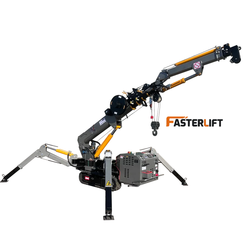 Hot Selling Narrow Space Fasterlift Spider Lifting Diesel Track Crawler Spider Crane