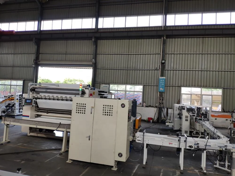 
High speed auto paper face tissue embossed production line price 