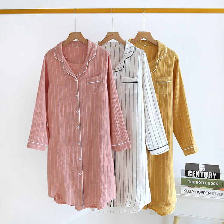
Fancy Sleepwear Long Sleeve Casual Women Nightdress Night Dresses For Woman 