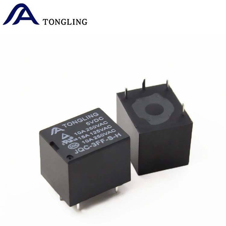 T73 JQC-3FF-S-H 5V 4 Pins 10A Form A PCB  Relay
