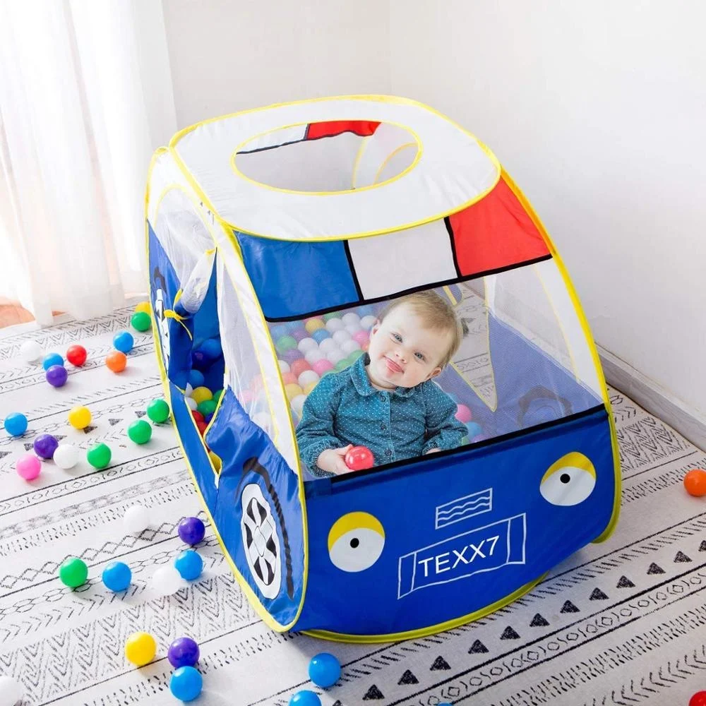Factory Kids Tent Kiddy Play Foldable Pop Up Police Car Tent Indoor Outdoor Toys Playhouse
