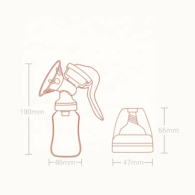 Best seller Baby Manufacturer Bpa Free CE Standard Enlargement Breast Milk Pump Manual For Sale free sample