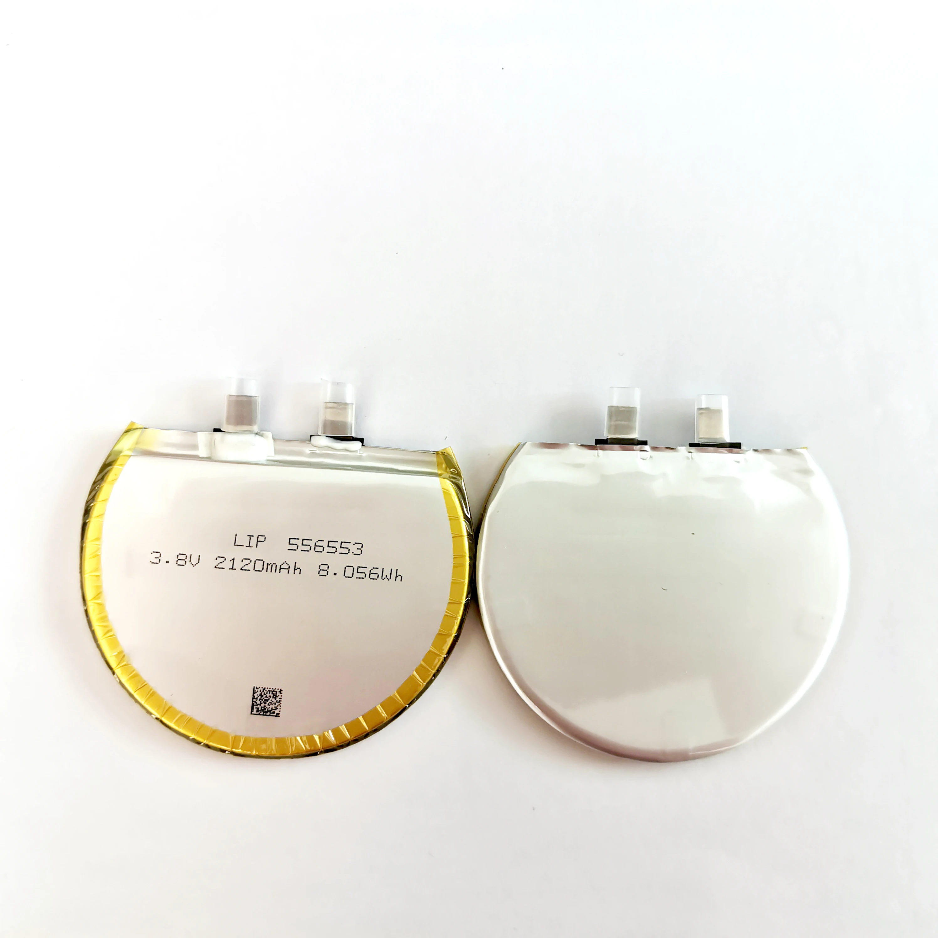 cylindrical battery round 556553 2120mah 2000mah rechargeable lipo battery 3.7v lithium ion batteries for power bank