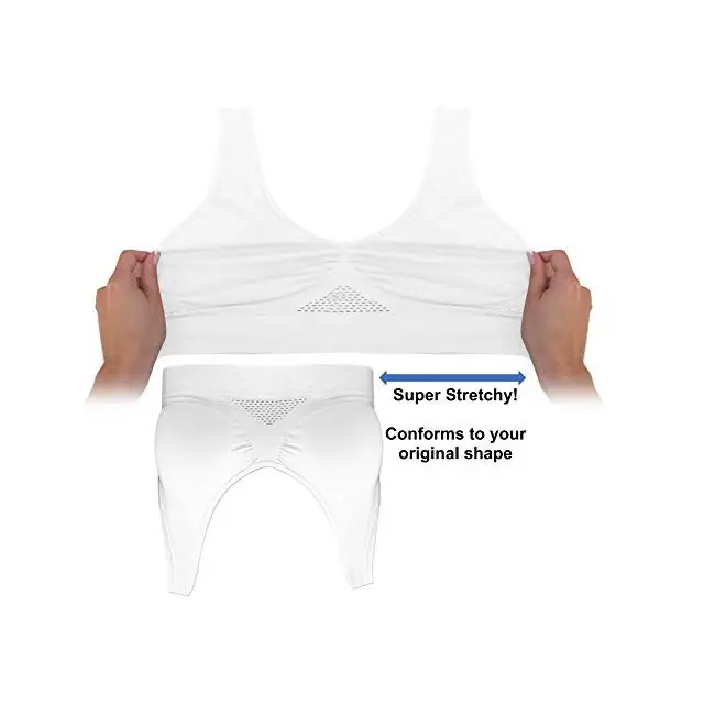 Женское дышащее нижнее белье, двухслойный бюстгальтер с дышащей сеткой, новый дизайн