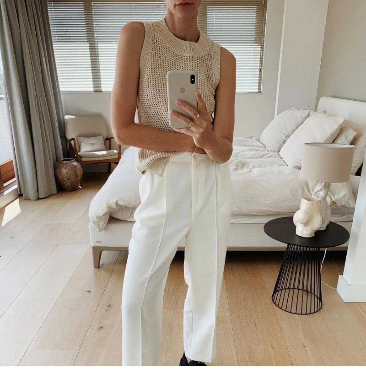 New Trend Women Crew Neck Knitted Sleeveless Ribbed Casual Sweater Vest In Stocks