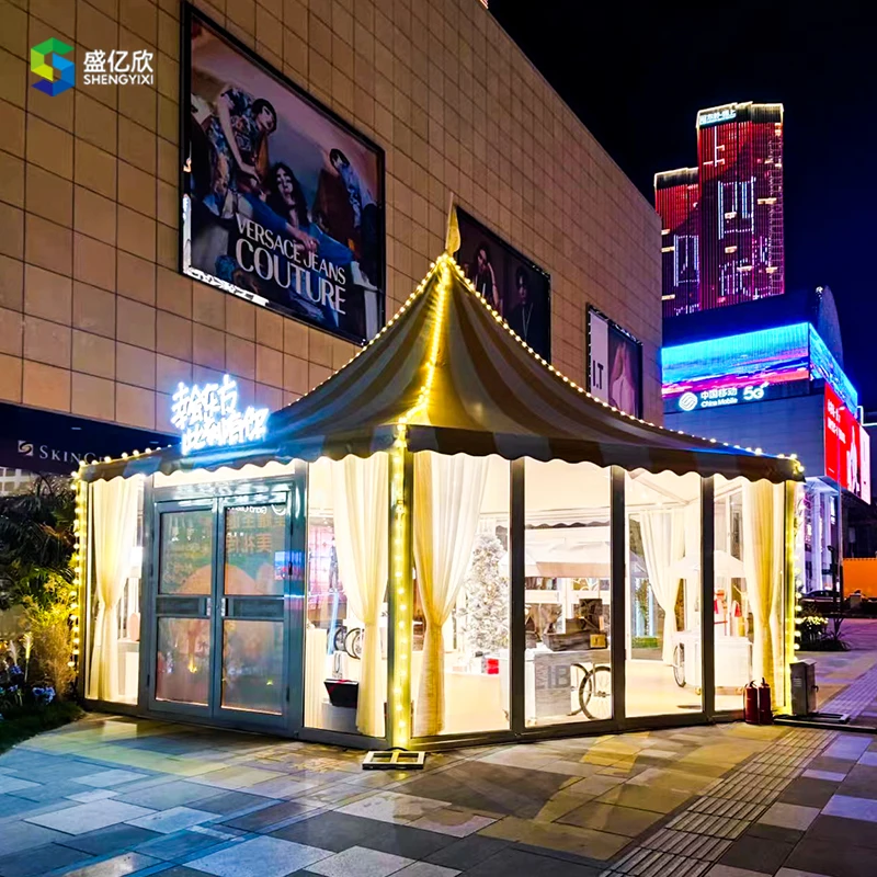 500 Seater Portable Wedding Banquet Clear Marquee Event Tent with Air-conditioning