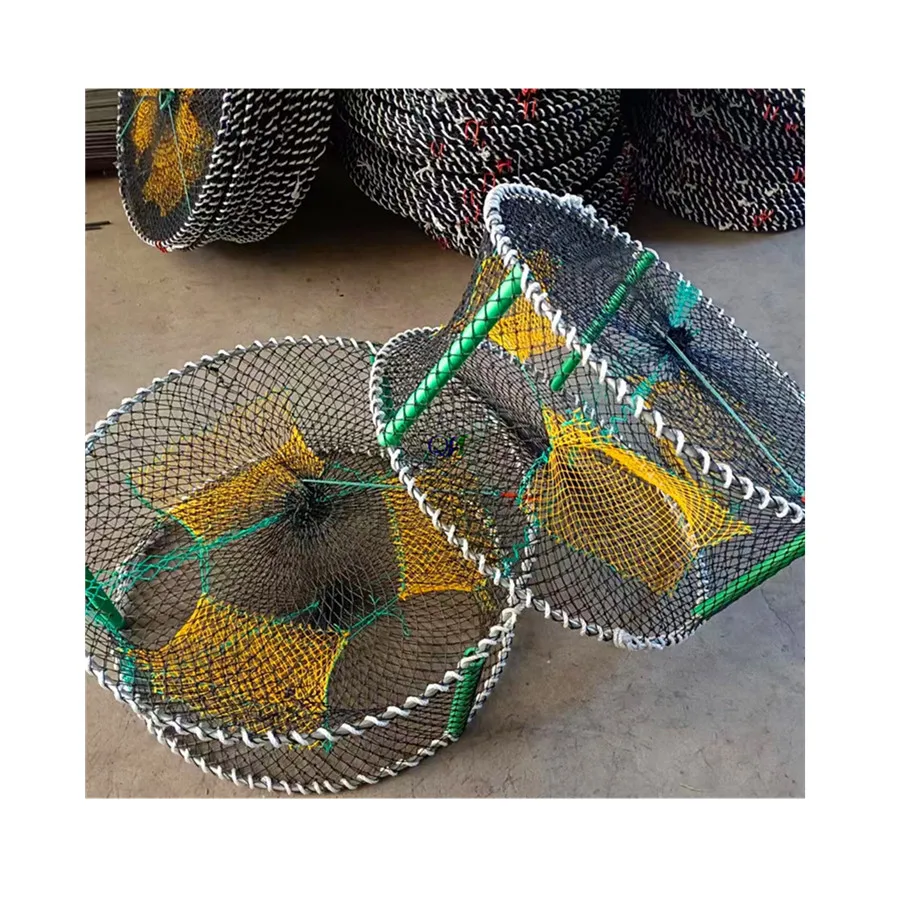 heavy duty Crab Traps with 3 Entrances Fishing Tool-Fishing galvanized wire  Crab Pots