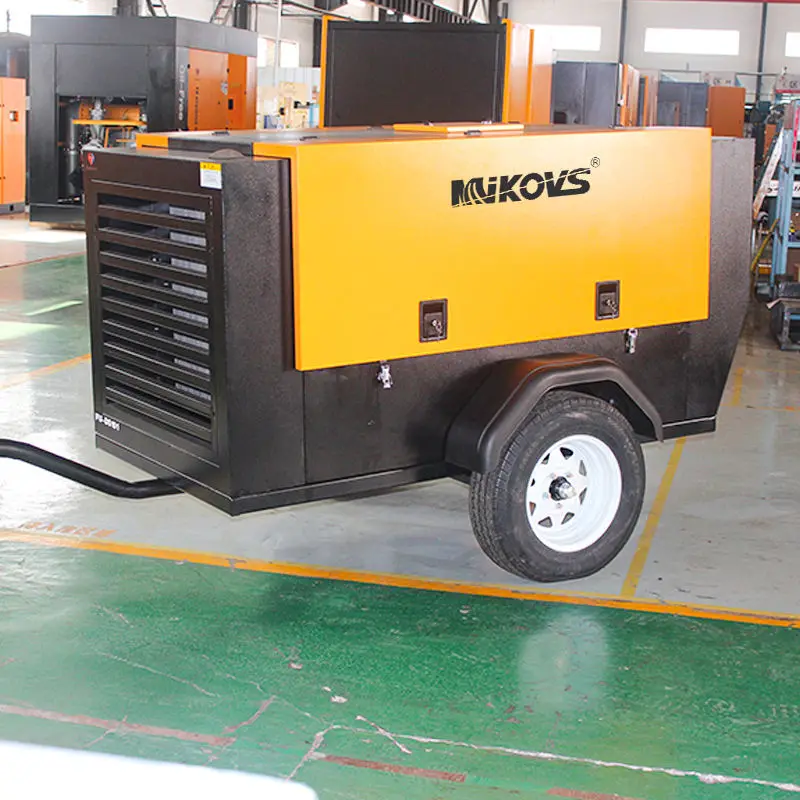 Heavy duty compressor industrial 7 bar 8 bar 10 bar Portable Screw Air Compressor For Drilling Rig diesel air compressor