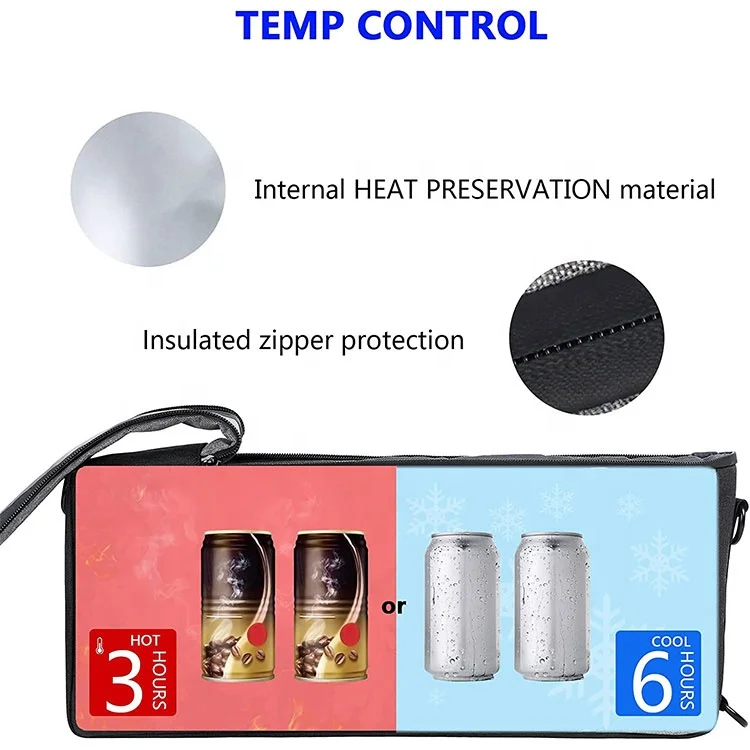 Golf Cooler Bag Insulated 6 Pack Can 2 Bottle Wine Coolers Soft Golf Cooler Bag with Adjustable Shoulder Strap