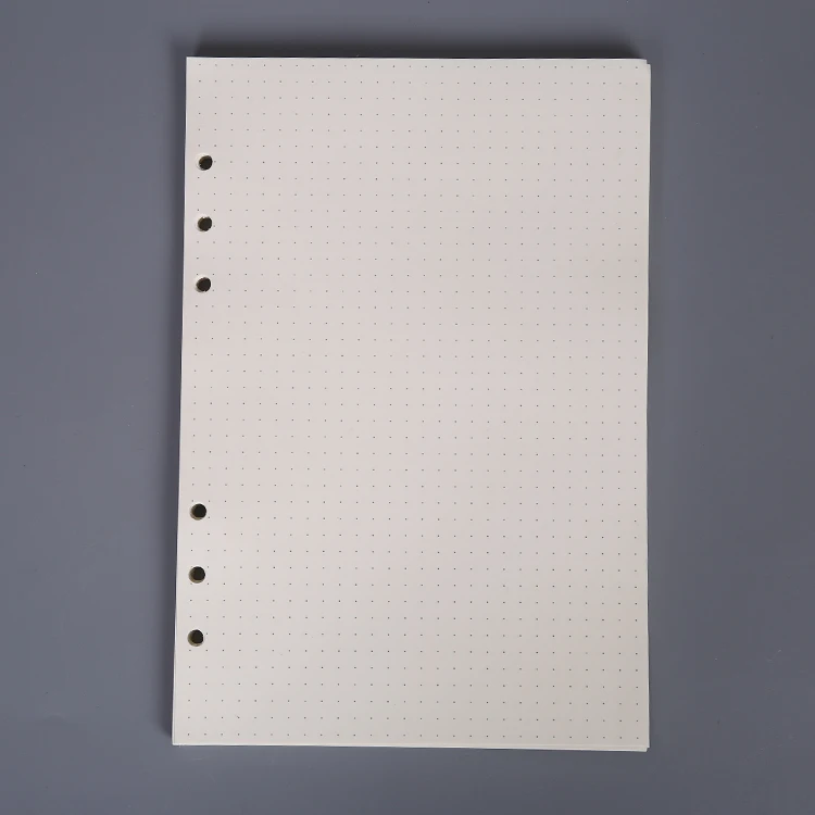 Leaf Paper White Paper Loose-leaf Notebook 70 Sheets Notepad Student Custom A4 A5 Loose 80 Sheets Printed Promotion Customized