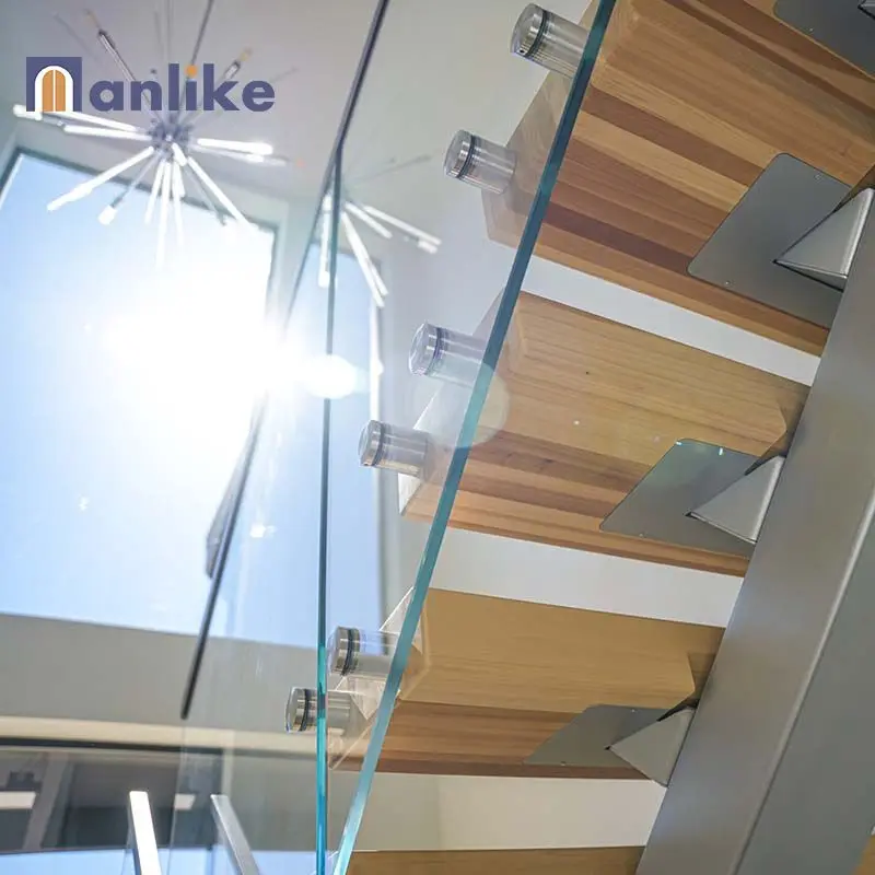 Anlike Australian Project Handrail Railing Stainless Steel Metal Design Balcony Staircase Frameless   Glass Aluminum Balustrade