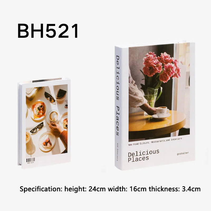 Wholesale Book Shaped Box High Quality Decoration Coffee Table Book Art Paper Low Quantity Decorate Fake Book